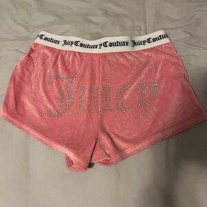 Juicy Couture Pink Velour Lounge Shorts
